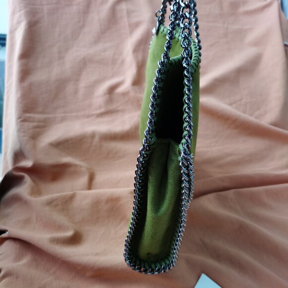 STELLA MCCARTNEY Falabella Tote Bag Teal Kiwi Green - Picture 6 of 10